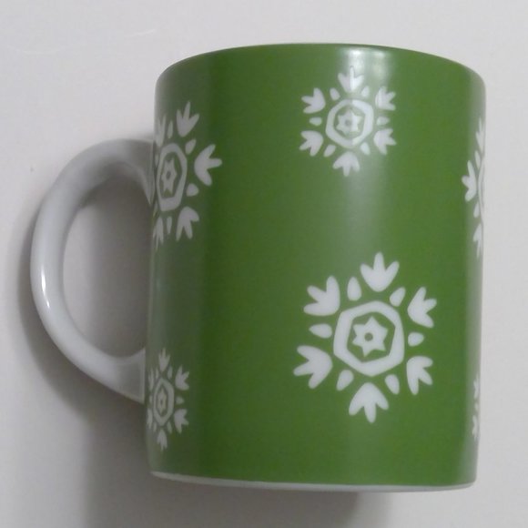 Crate&Barrel Snowman Snowflake Christmas Mug - Picture 3 of 6